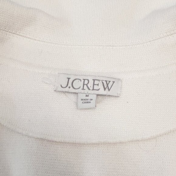 J. Crew Cecile Relaxed Sweater Blazer Ivory Medium - Picture 7 of 15